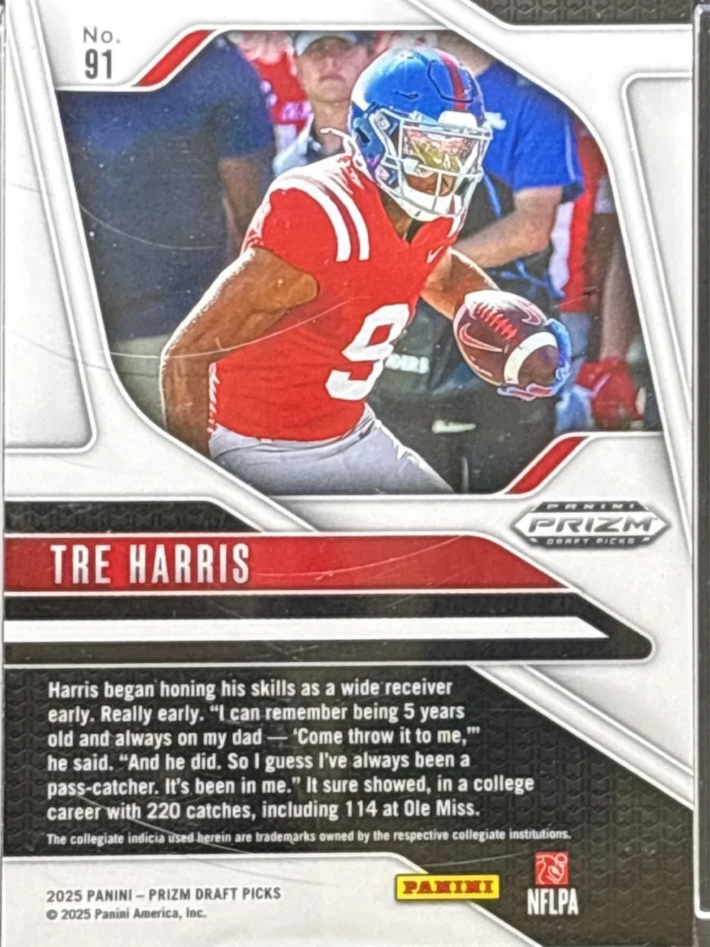Panini Prizm Tre Harris Rookie Card